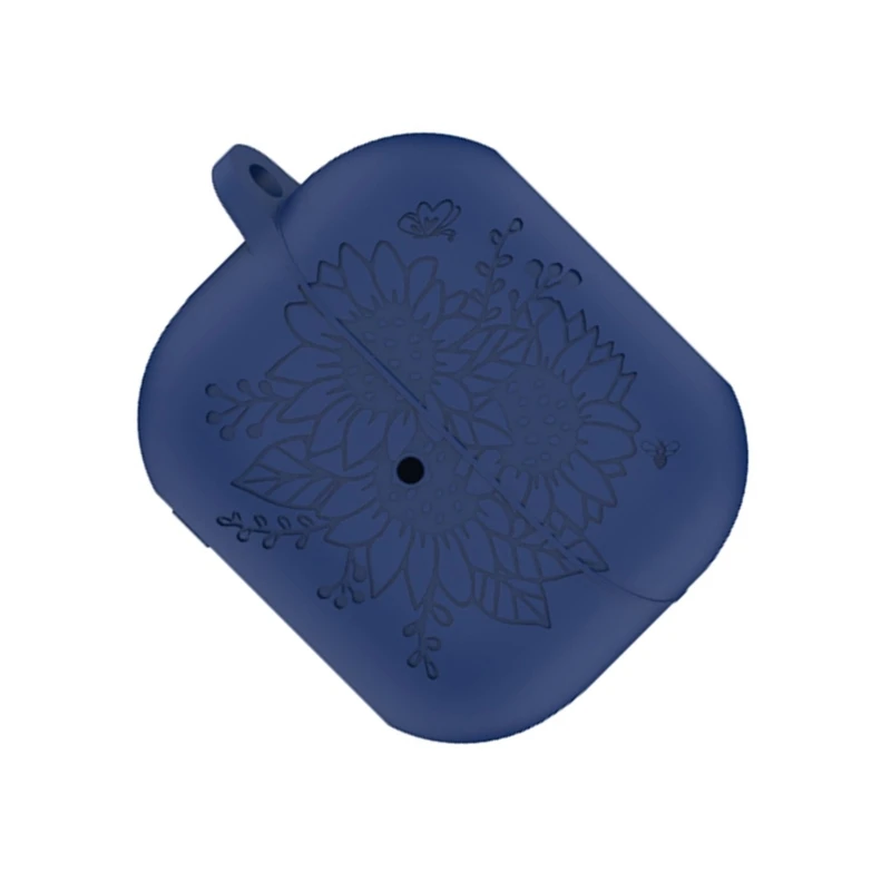 Capa protetora silicone flexível para botões 3, fone ouvido sem fio, à prova choque, uso diário, dropship