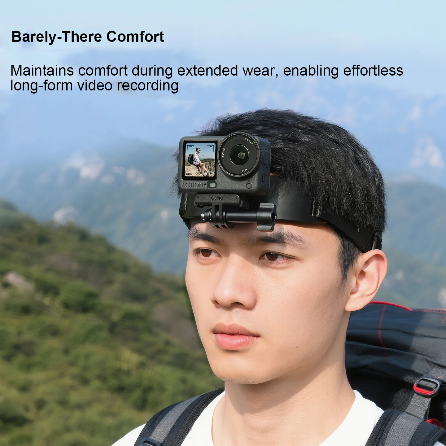 

Head Strap Mount compatible with for DJI Action 6 Sport Camera, Wearable and Hands-free for Quick-release Recording Accessory​