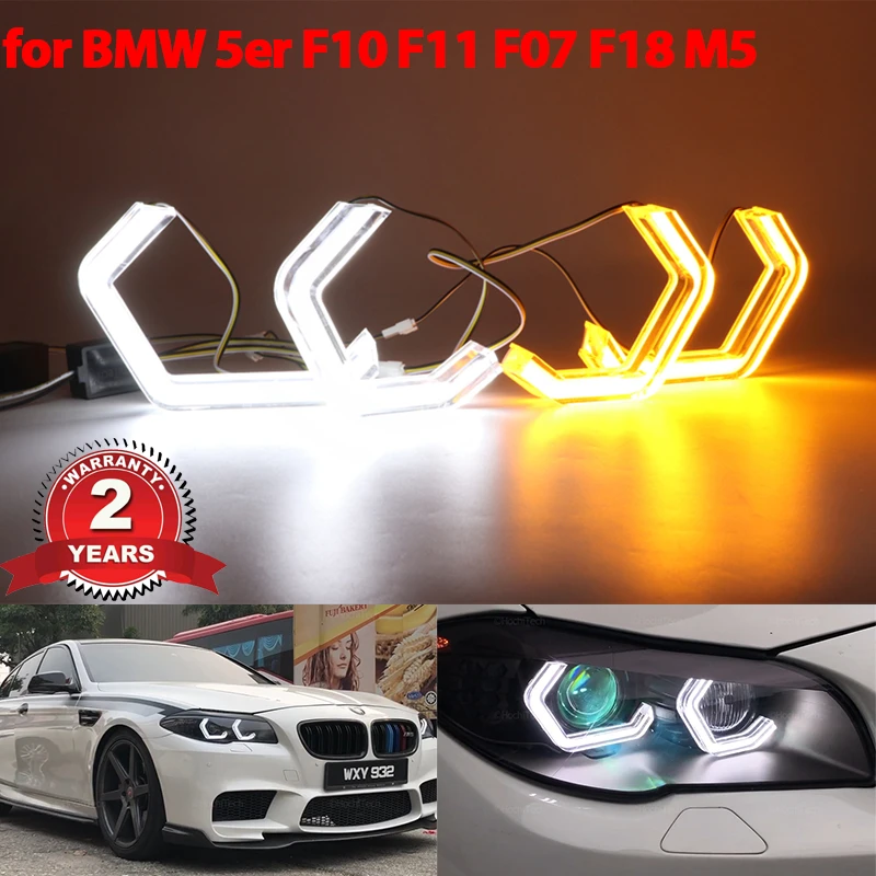 

Кольцевые лампы M4 для BMW 5 series F10 F11 F07 F18 520i 523i M5 2010-17