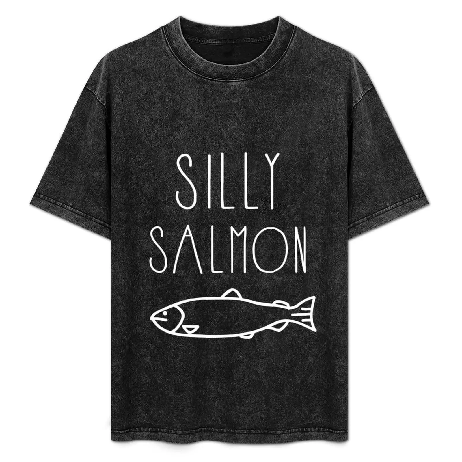 

Silly Salmon T-Shirt Basic Plain Tee for Spring and Summer