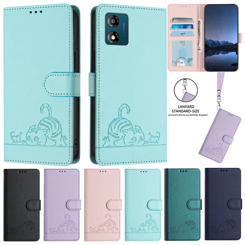 

Anti-theft Leather Wallet Case for Motorola Moto E13 E20 E30 E40 E22i E32 E32s Edge Plus 2023 Soft Card Slot Phone Protect Cover