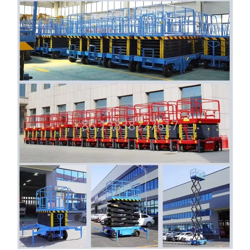 Large Load Capacity Compact Self-propelled Electric Scissor Lift Platform for Aerial Work Elevator