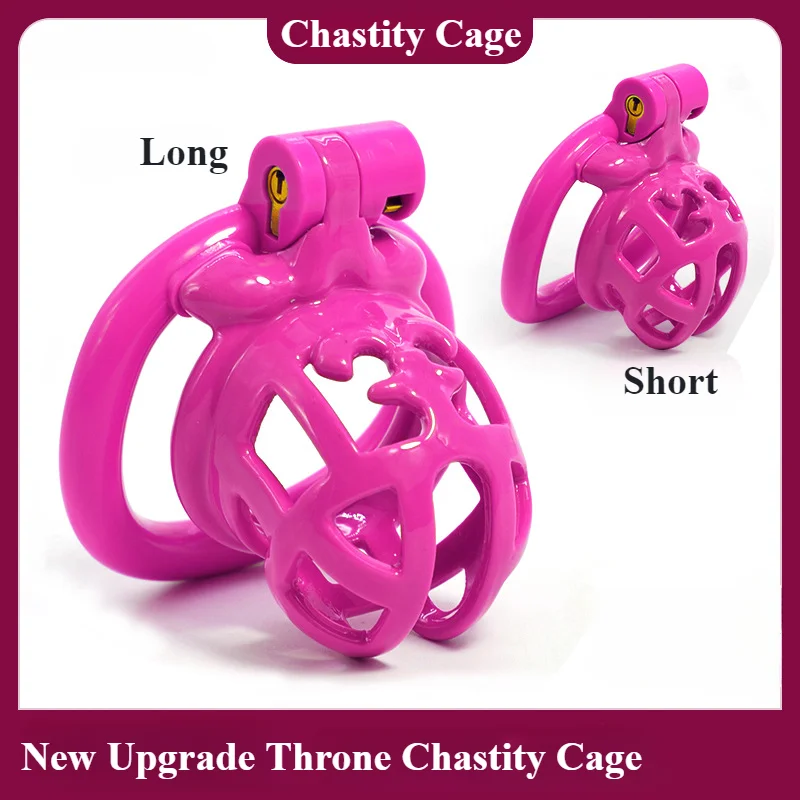 New Plastic Chastity Cage with 4 Size Penis Rings Male Chastity Device  Penis Abstinence Anti Cheating Adult Erotic Products 18+