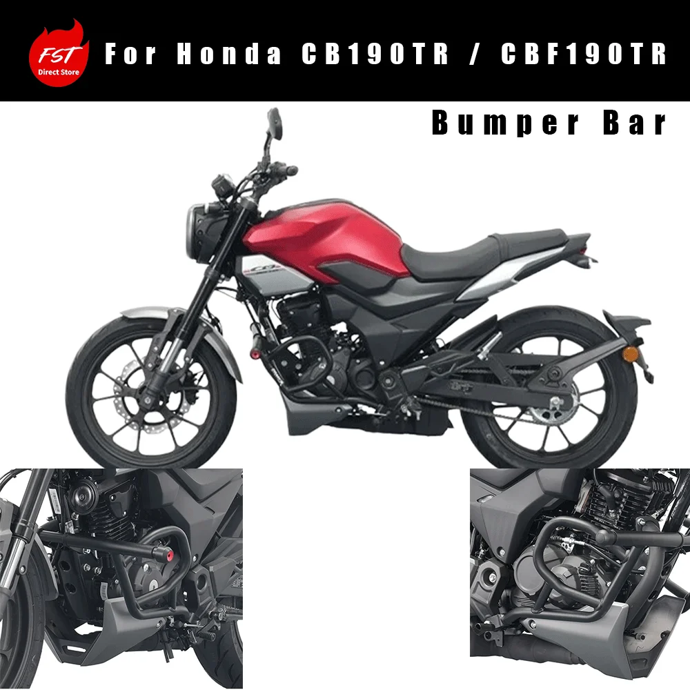 Racing Crash Bar Anti‑Drop Protection Frame Bumper Modified Accessories For Honda CB190TR CBF190TR Motorcycle