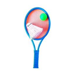 1 takım çocuk tenis Badminton raketleri top seti spor aile oyunu oyuncak çocuklar Badminton raketleri açık hız spor oyunu oyuncak