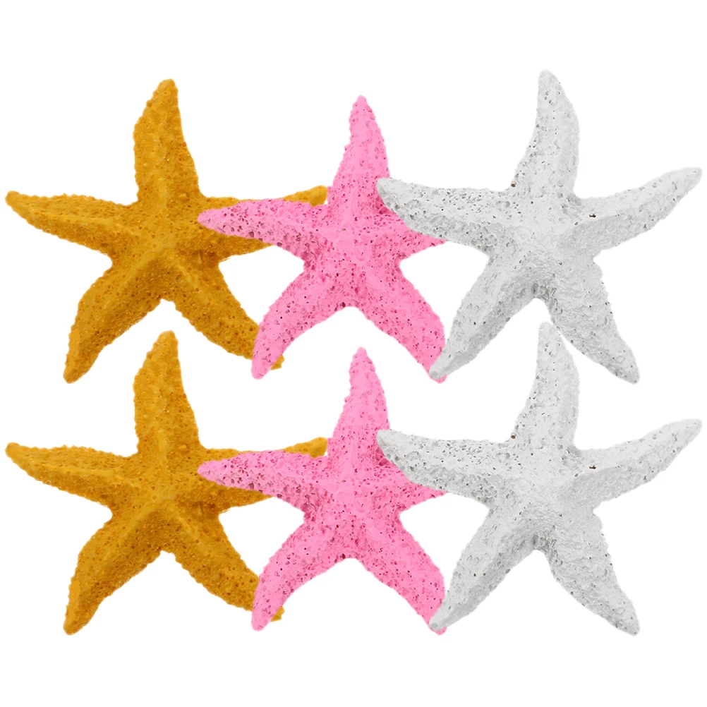 

6 Pcs Decorative Accessories Algae-free Aquarium Decoration Tank Decorations Adornment Resin Ornaments Anti-fading