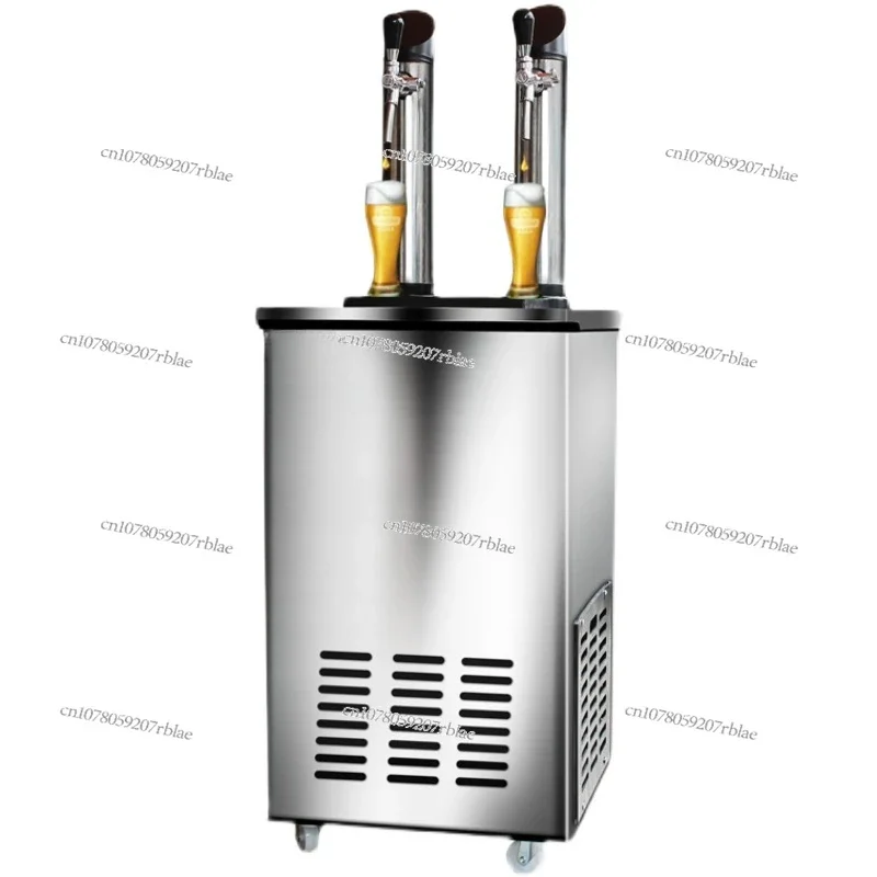 Brewing draft beer machine commercial full-automatic double-head refrigerator bar camping vertical