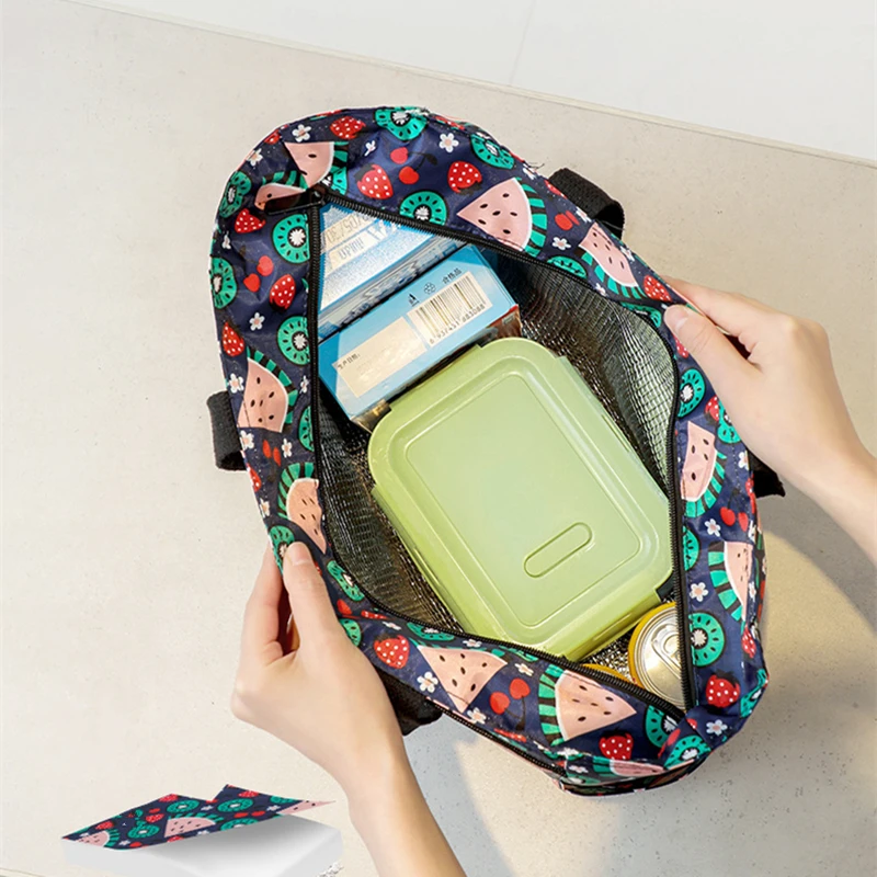 

New Large Size Portable Thermal Lunch Bag Durable Waterproof Food Box Insulation bag Cooler Ice Mommy Bag one shoulder