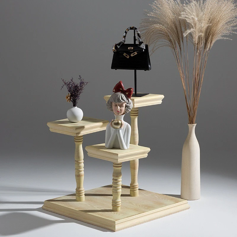 High and low display table window floor-to-ceiling water table display rack bag rack shoe rack shelf