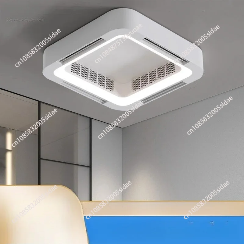 Ceiling Fan Light Living Room Bedroom Bladeless Hair Dryer Ceiling Light Frequency Conversion