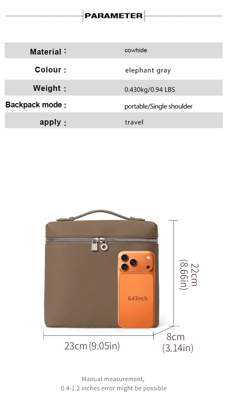 Hochwertiger Lederrucksack für Damen, Neues Modell 2026, Modische Große Echtledertasche für Pendlerinnen – Detail 4