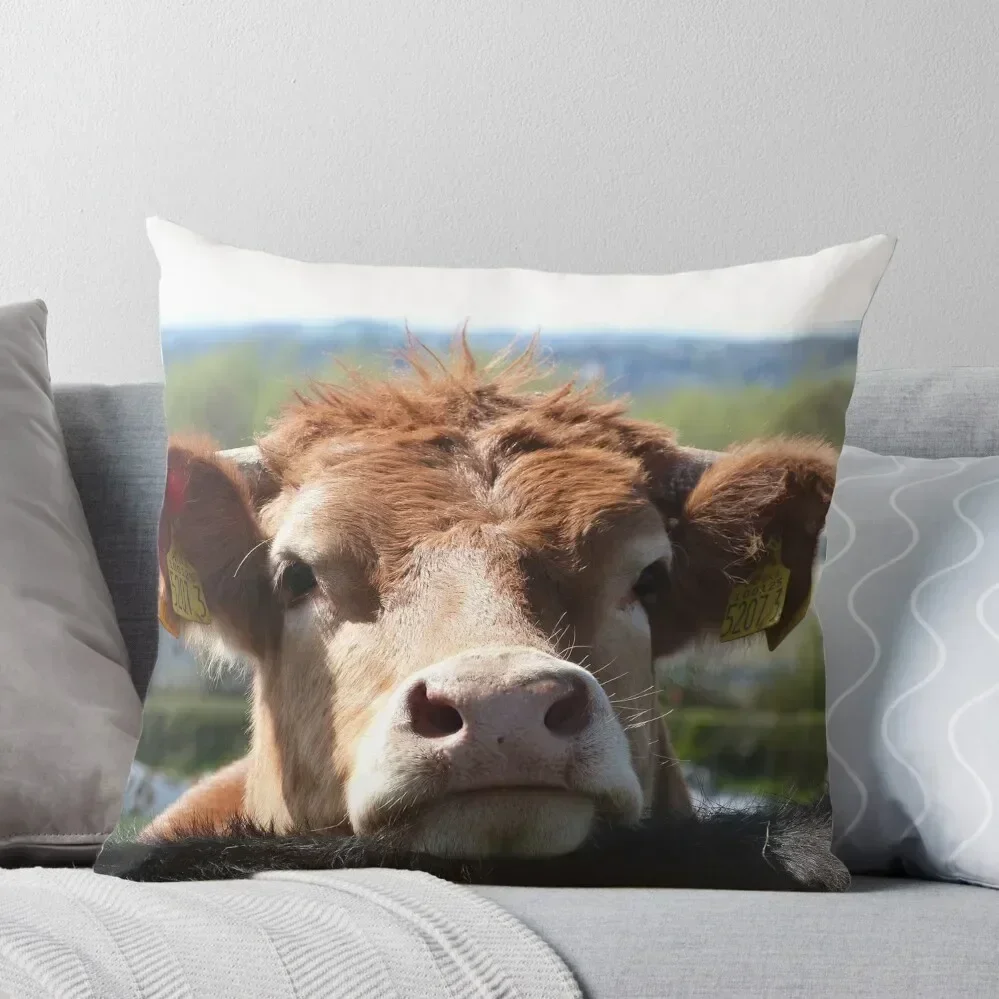 Chin Up, Cow Throw Pillow christmas pillow case Christmas Covers For Cushions Sofa Pillow Cover Ornamental