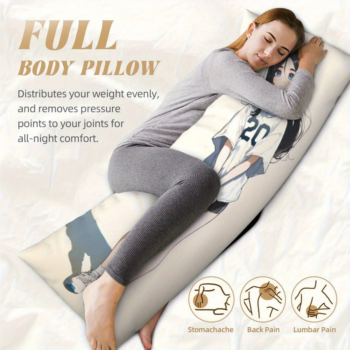 Custom Pillowcases – Personalized Full-Body Pillowcases Featuring Your Own Photos; Perfect for Bedding and Home Decor.