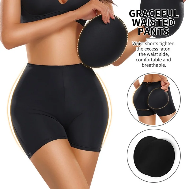 Lace Low Waist Butt Lifter Shaper Shorts Women Hip Enhancement Padded Buttocks Shapewear Underwear view 4