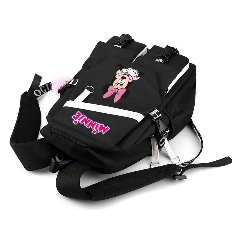 Anime Mickey Mouse Backpack Teenager Student Back To School Mochila Girl Boy Minnie Schoolbag Cartoon Bag Women Cosplay Rucksack