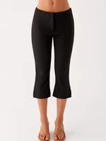 Women Summer Capri Pants Casual Low Waist Solid Color/Dot Print Slim Fit Cropped Trousers Fashion Streetwear - Image 3