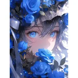 GATYZTORY DIY Painting By Number Anime Girl Kits For Adults Handpainted Pictures By Numbers On Canvas Number Painting Home Decor