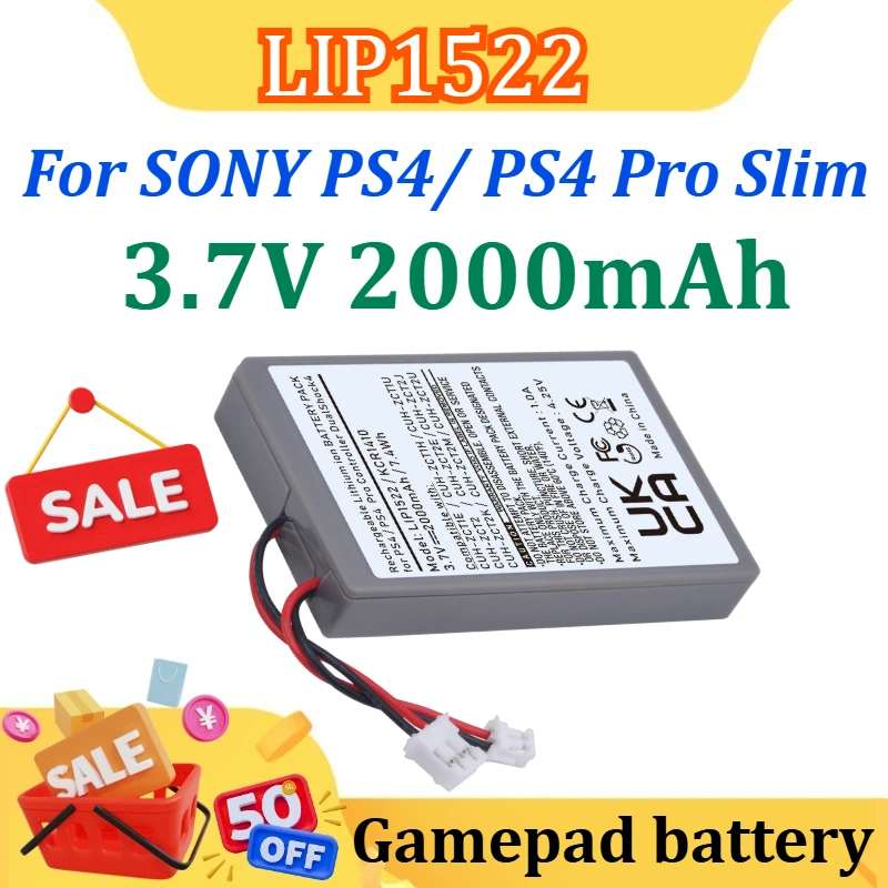 

For SONY PS4/ PS4 Pro Slim LIP1522 KCR1410 Dualshock 4 V1 V2 Wireless Controller Playstation GamePad Replace Battery