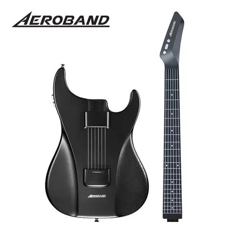 AeroBand Guitar Travel Electric Guitar Pain-Free Silicone String All-in-One 9 Sound Styles Acoustic Bass With Speaker Microphone