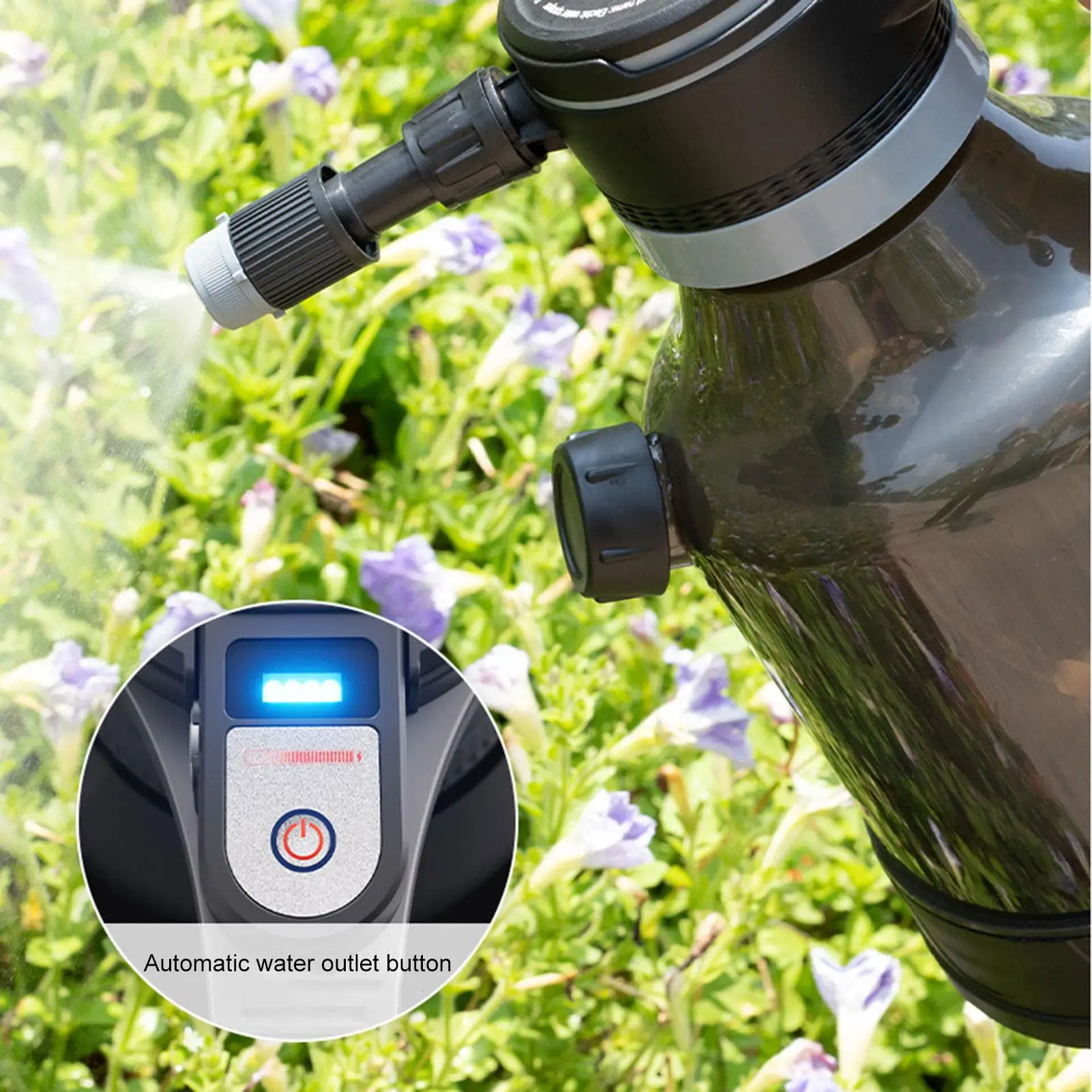 Electric Spray Bottle 3L Rechargeable Plant Watering With Adjustable Nozzle Battery Operated Spray Bottle For Patio Lawn Indoor