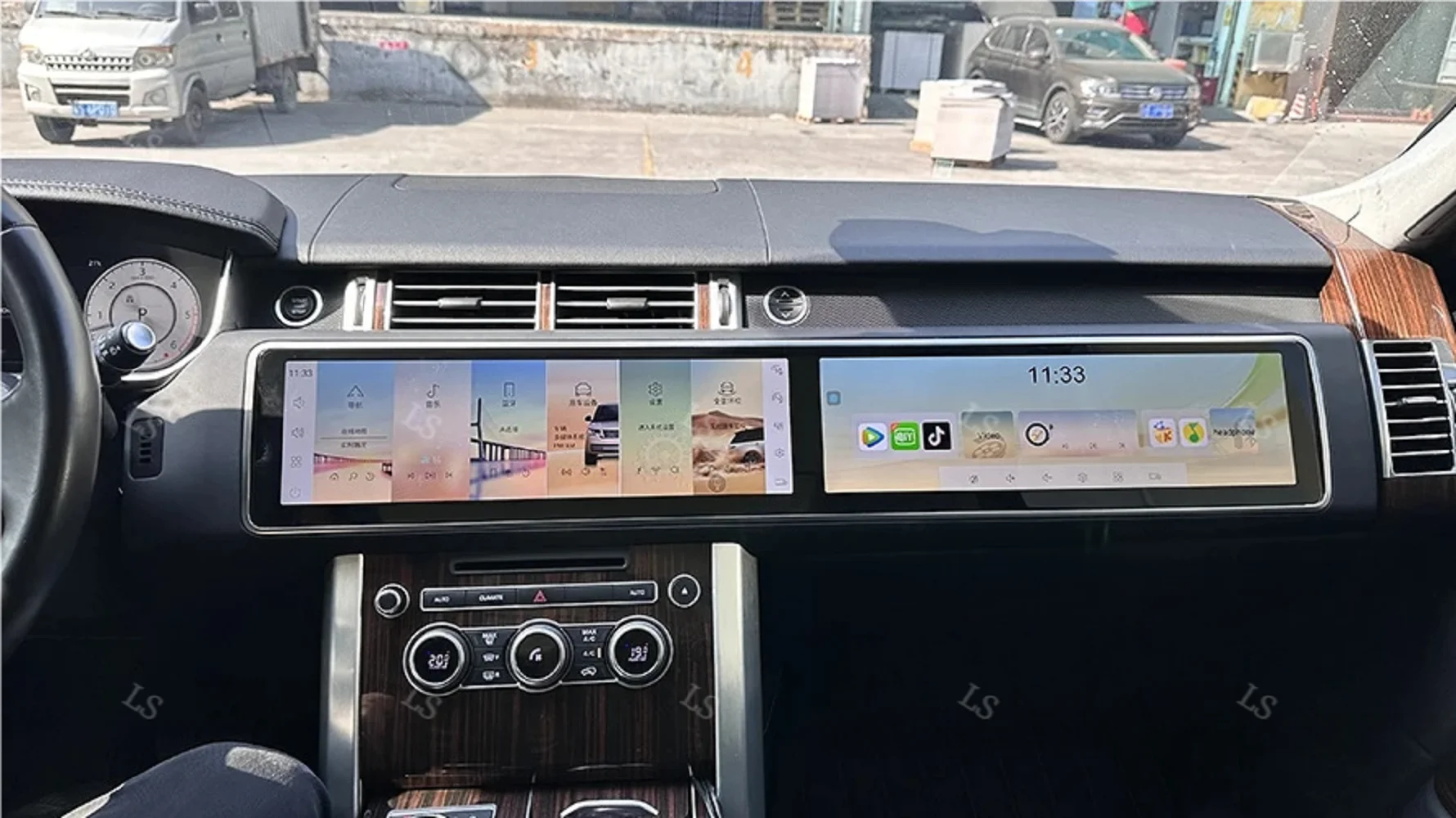 

15.5+15.5inch dual screen Car Android Carplay For Land Rover Range Rover Sport L494 2013 2017 Multimedia Video Player Stereo GPS