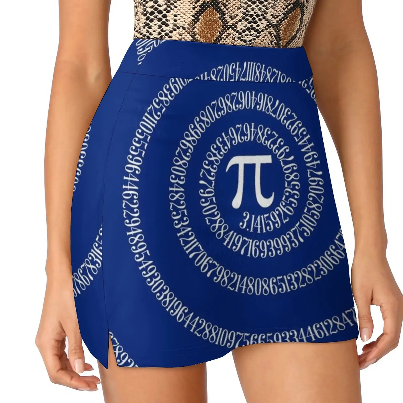 Een S Pi Ral. .. Vrouwen Rok Met Pocket Vintage Rok Afdrukken Een Lijn Rokken Zomer Kleding Pi Dag Pi Ik Aten Sommige Pi pi Symbool