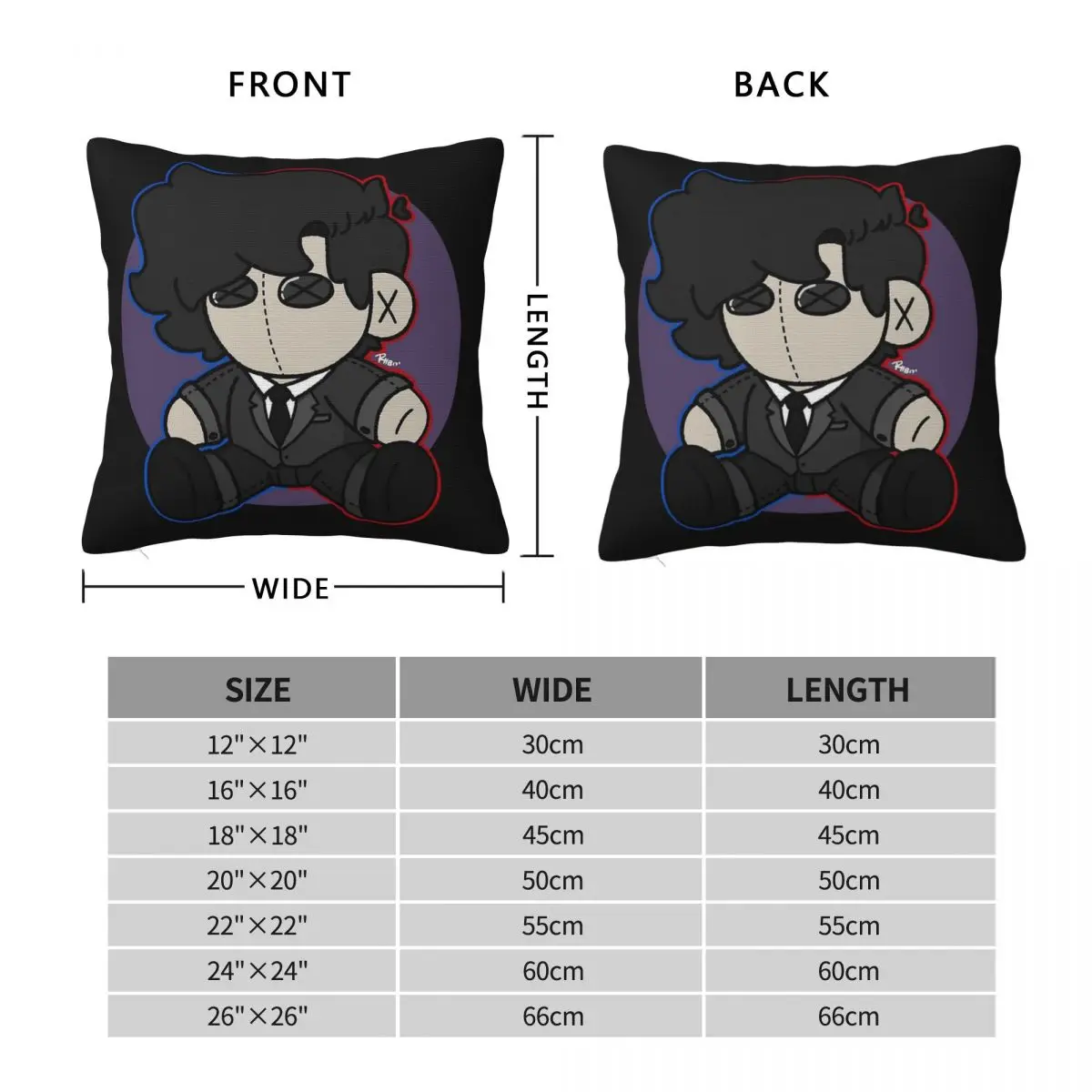 Darkiplier Markiplier Square Pillowcase Polyester Linen Velvet Creative Zip Decorative Throw Pillow Case Home Cushion Cover