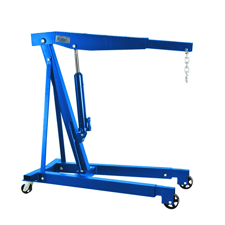 Hydraulic engine shop motorcycle car lift crane small capacity foldable shop crane