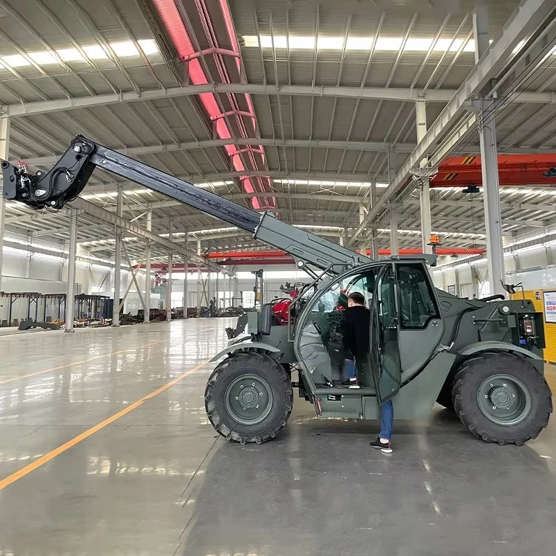 3000kg Capacity 4x4 Drive Telescopic Forklift Telehandler For Construction Site Use