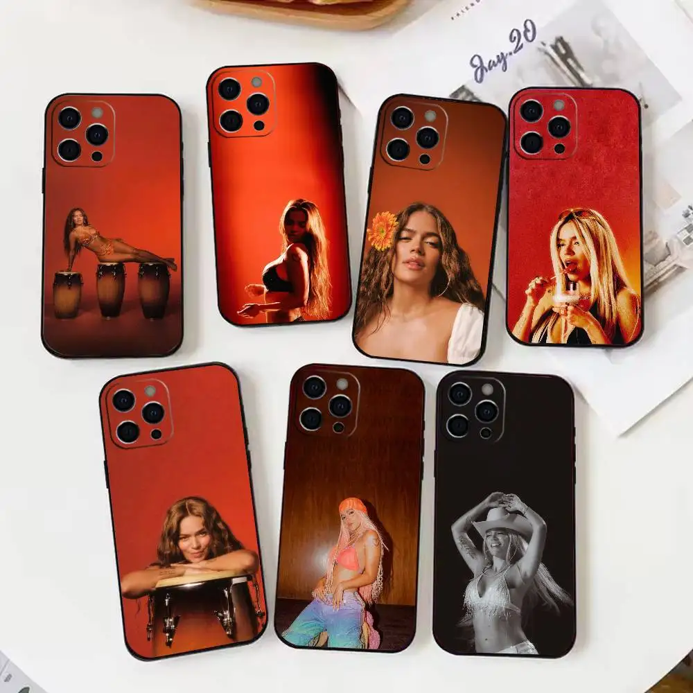 

K-Karol G Phone Case Silicone Soft For IPhone 17 16 15 14 13 12 11 X XR Plus Pro Max Plus