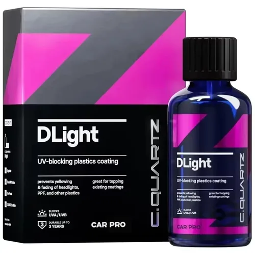 Imagen 1 del producto Para Carpro CQUARTZ DLight UV revestimiento de faros de cerámica revestimiento de protección de larga duración para faros de cuidado de automóviles y plásticos PPF