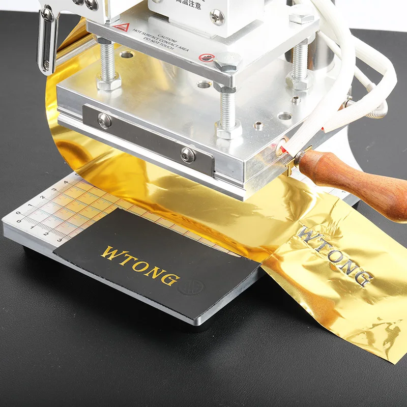 Digitale Foliedruk Machine voor Leer Nieuwe Staat Bronzing Logo Warmte Reliëf T Slot Hete Pers Embossing Plaat Type