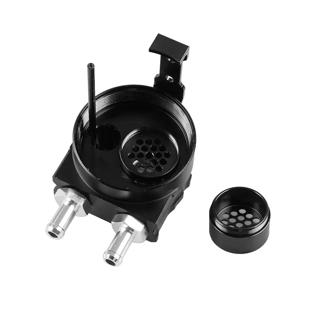 Car modification accessories, oil breathable pot with air filter breathable flat head, waste oil recovery pot