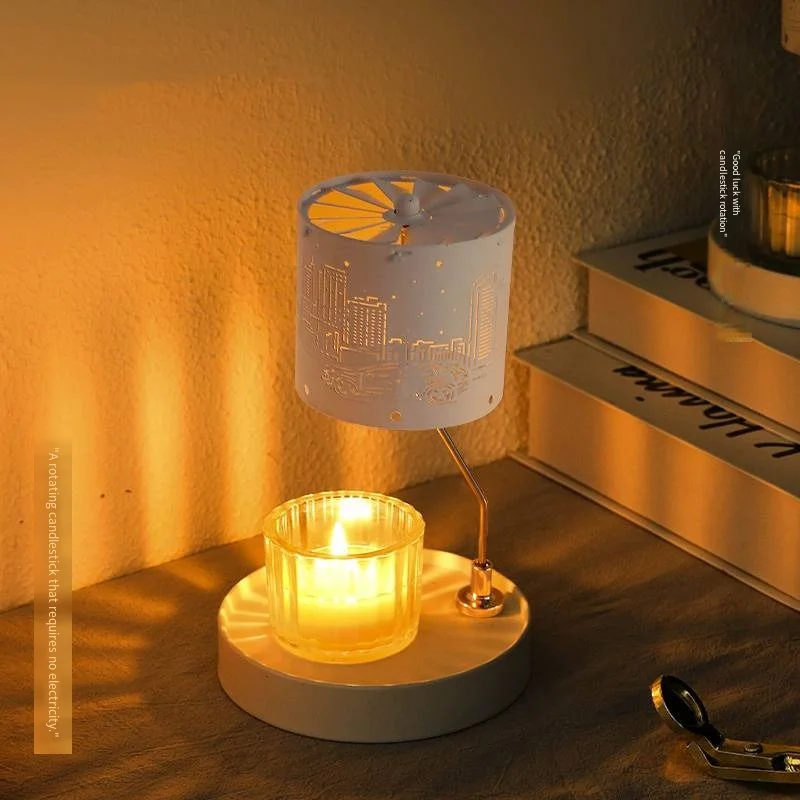 Revolving Lantern Candle Holder, Scented Candle Cup Holder, Candlelight Dinner, Romantic Atmosphere Props, City Stroll