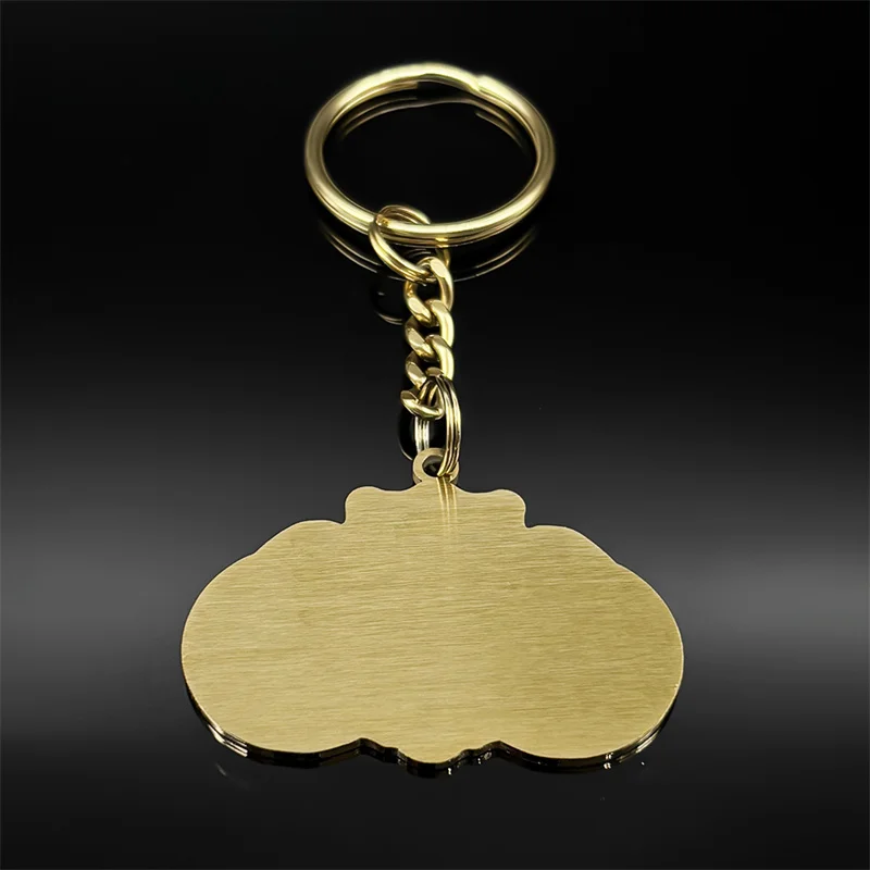 Catholic Saint Benedict Cross Medal Key Rings for Women Men Stainless Steel Gold Color Religious San Benito Key Chain Jewelry - Image 5