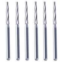 AZDENT Dental Surgical Tungsten Carbide Bone Cutters Finishing Burs FG Bur 28mm 6pcs/Box Dentistry Tool