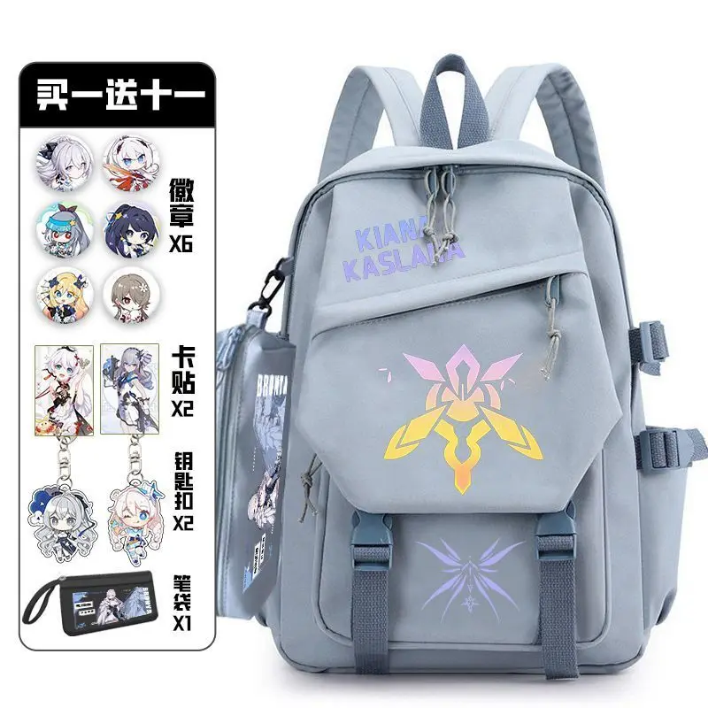 Anime Honkai Impact 3 For Elementary Middle School Students, Grades 3-6, Boys And Girls, Ins Style Korean Version Backpack,