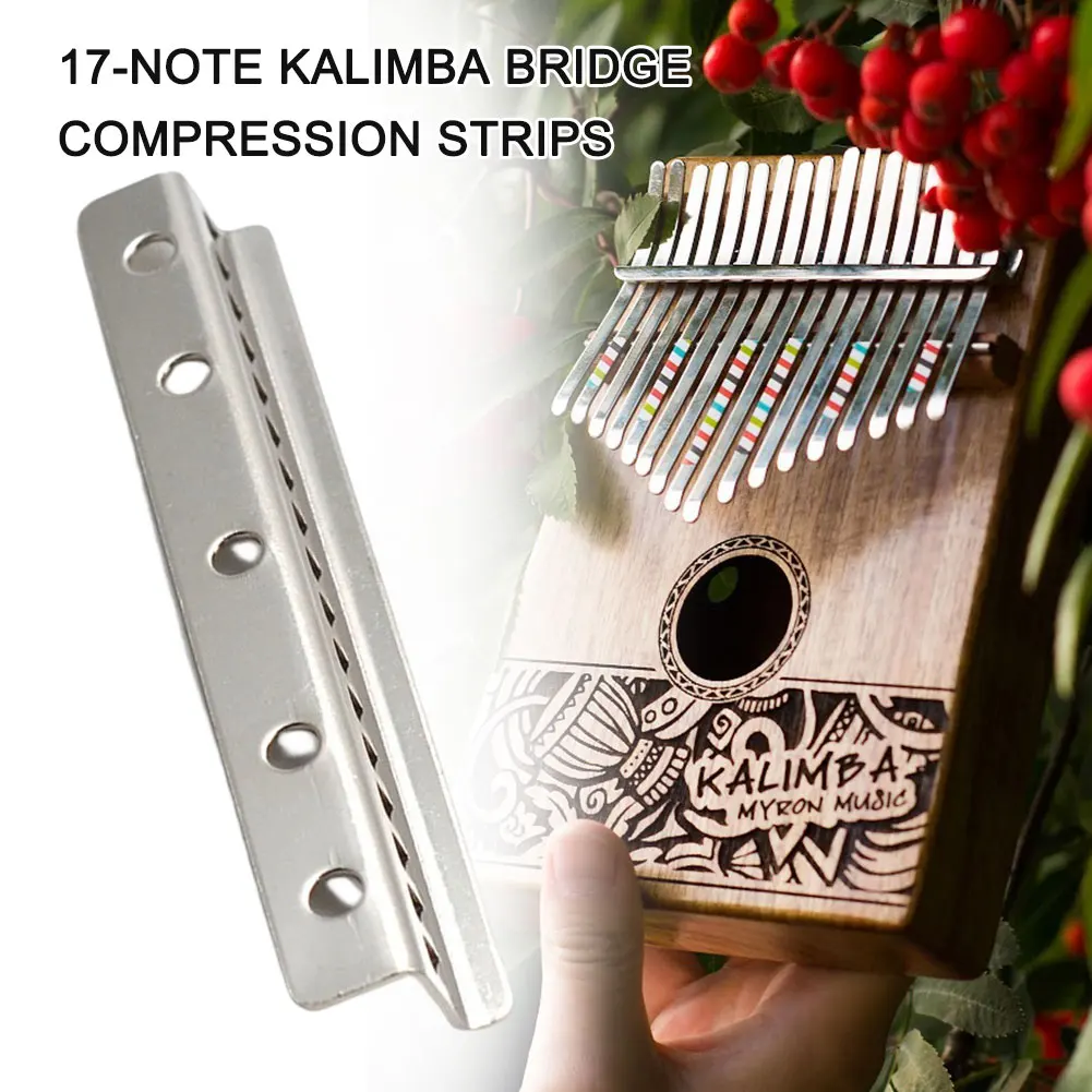 17 Keys Kalimba Bridge Saddle Metal Kalimba Instrument Assembly Bridge Rustproof DIY Replacement Parts Thumb Piano Accessories