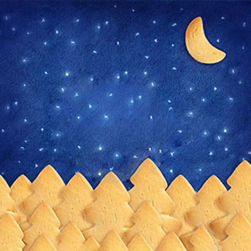 Ramadan อิสลาม Eid Mubarak Moon เครื่องตัดคุกกี้สแตนเลสบิสกิต Pastry Dropsale