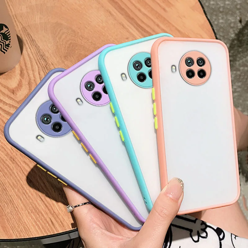 Cover For Xiaomi Mi 10T Lite Case Candy Color Camera Protection Skin Touch Matte Soft Phone Case For Mi 10T Lite Mi10T Lite 5G