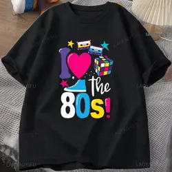 Retro 80 Cartoon S T Shirt Women 80 Nostalgic 1980 Years Vintage Short Boy Tshirt Birthday Present Reminiscence Clothes