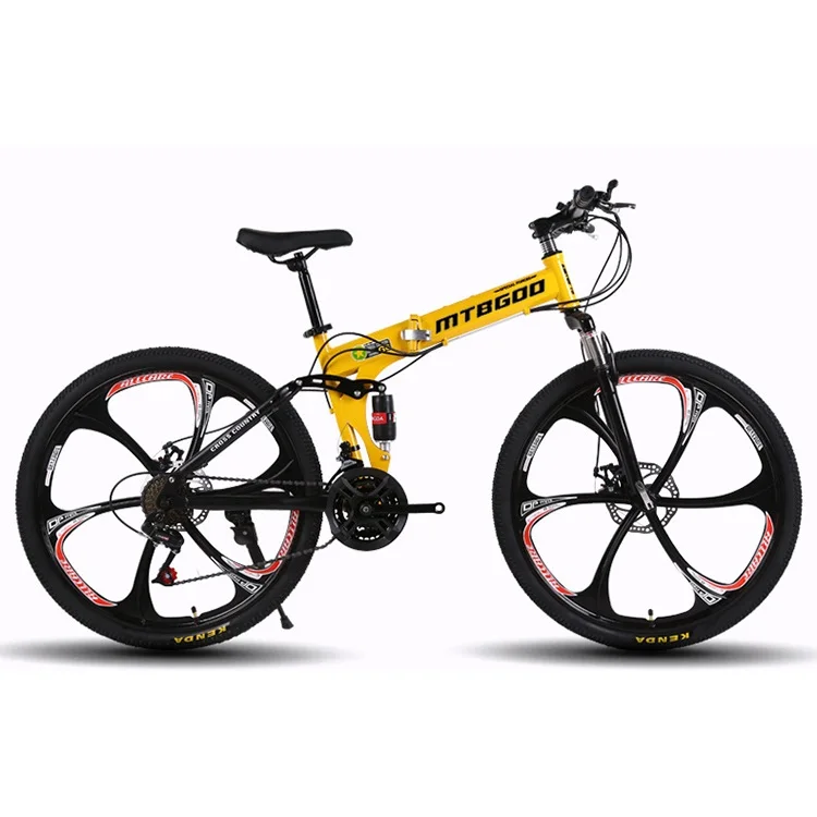 

2024 Popular Model 24 Inch 21/24/27/30 SpeedSteel Frame Full Suspension Adult Cycle Folding Mountain Bike