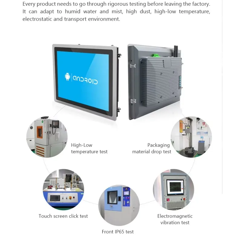 【Nuevo】 Panel PC Android con pantalla táctil Industrial de 19 pulgadas con RS232 WIFI USB LAN quiosco de resolución 1028*1024 industrial integrada