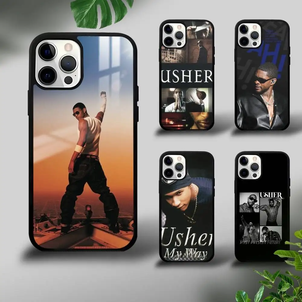 

Rapper U-Usher R-Raymond Phone Case For iPhone 16 15 14 13 12 11 Pro Xs Max Mini Plus Celulares Hard Funda