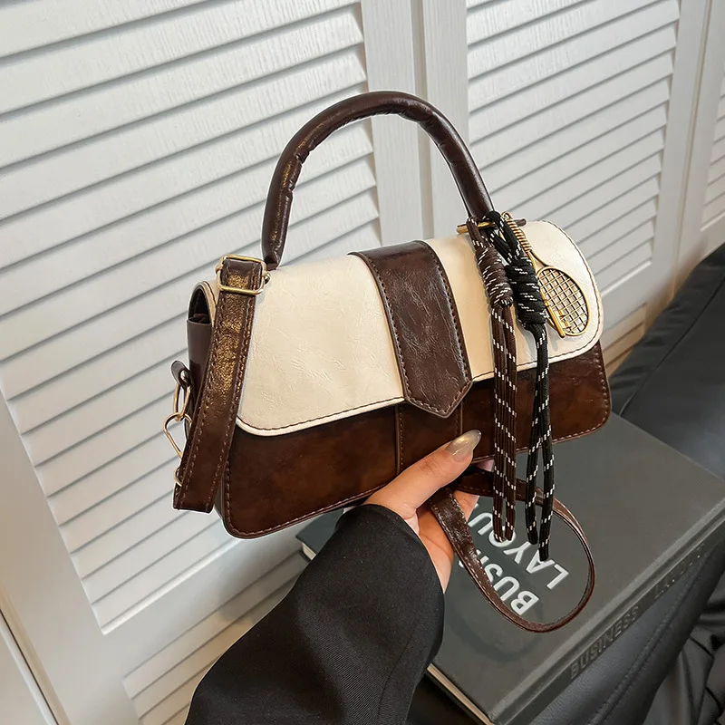 

2025 Trendy Mini Square Bag Womens Fashion Crossbody Purse Artistic Small Shoulder Bag Stylish Handheld Tote
