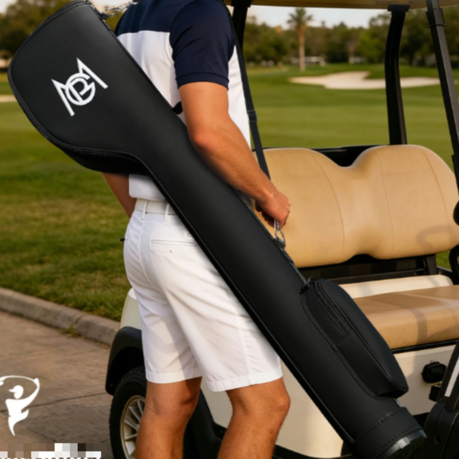 Golf Bag Waterproof Golf Club Bag with Head Cover Portable Slim for Golfers, Travel