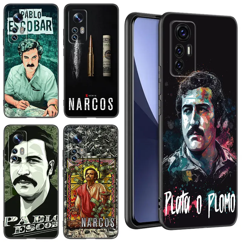 Pablo Escobar Black Silicone Phone Case For Xiaomi Mi 9 SE 8 10T 11 12 13 Lite 9T 11T 12S 12T 13T 14 Pro 5G NE 11i 12X