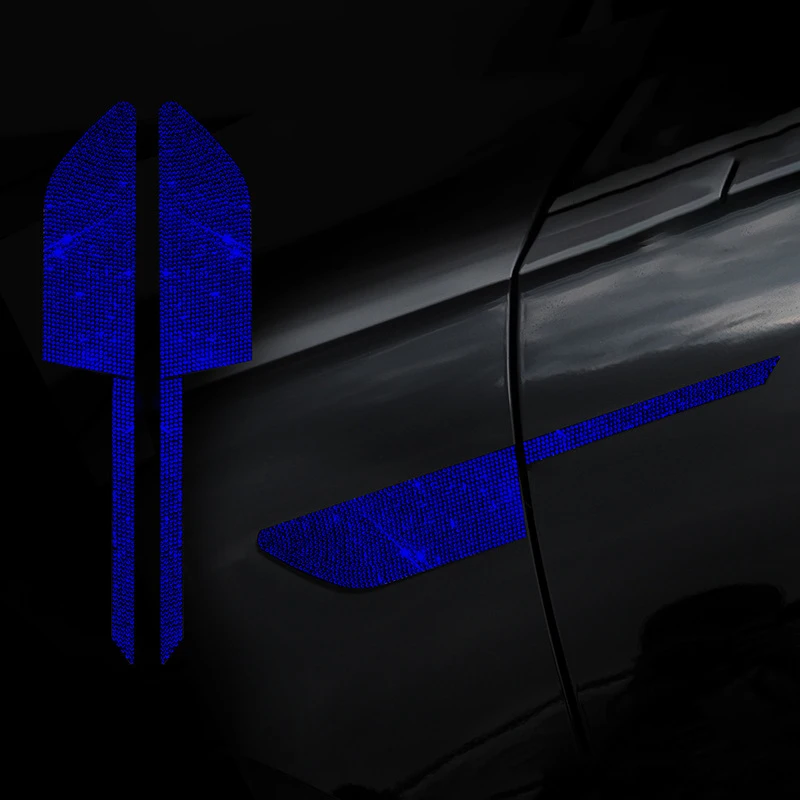 8pcs beautiful car body sticker, side air outlet leaf panel sticker, modified personalized decoration, high-end feeling, warning