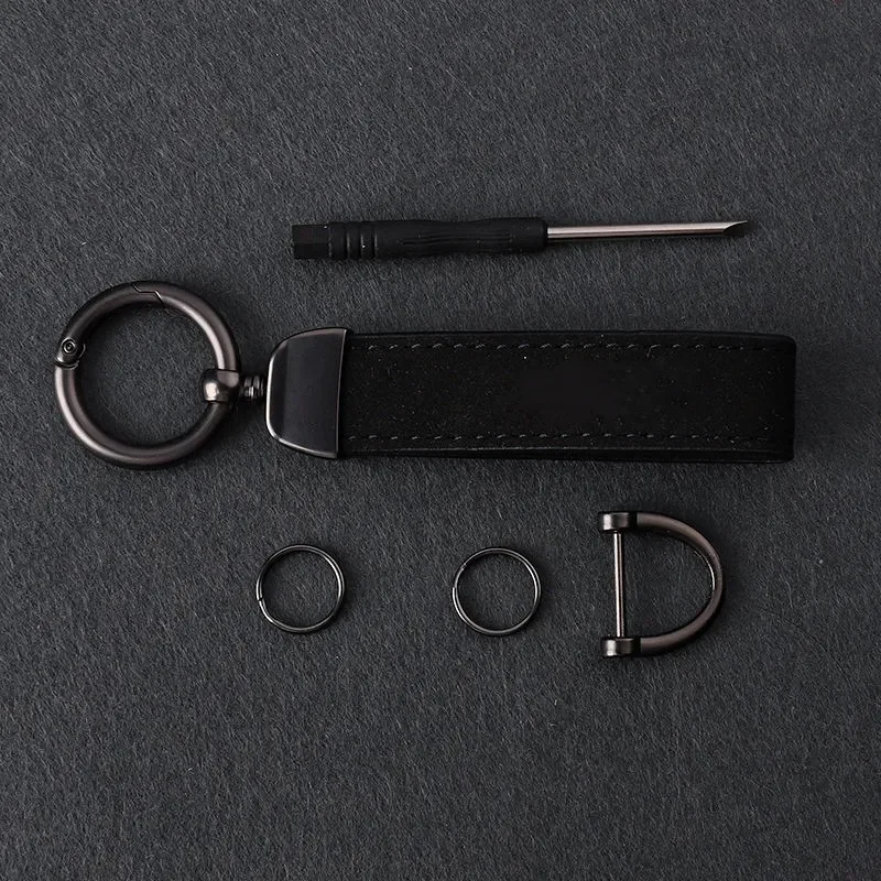 Leather Car Keychain Key Chain Rings Metal Leather For Mazda 2 3 5 6 CX5 CX9 CX7 CX4 CX3 CX30 MX5 MX3 BK Accessories Car Styling