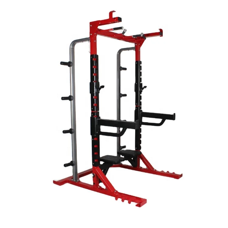 

Wholesale Gym Equipment Fitness Functional Trainer Commercial Half Rack Squat Rack Cage Power 2